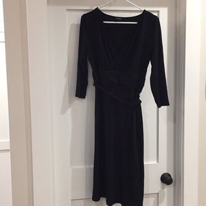 Empire waist surplice neck dress by Talbots